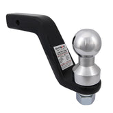 4500KG Forged Ball Mount 6" Drop  2" x 2"  Hitch Tow Bar Tongue 70mm Tow Ball